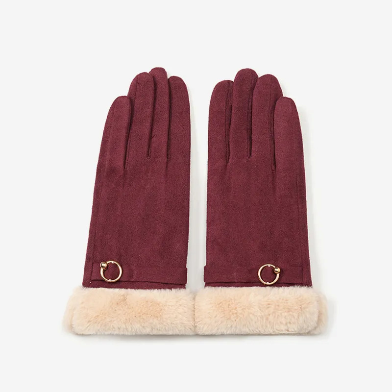 JIUMU Polyester Warm Gloves Women's-3