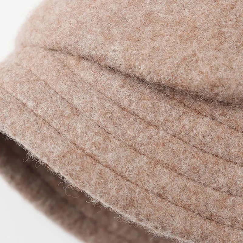 JIUMU Pure Wool Bucket Hats Women's-2