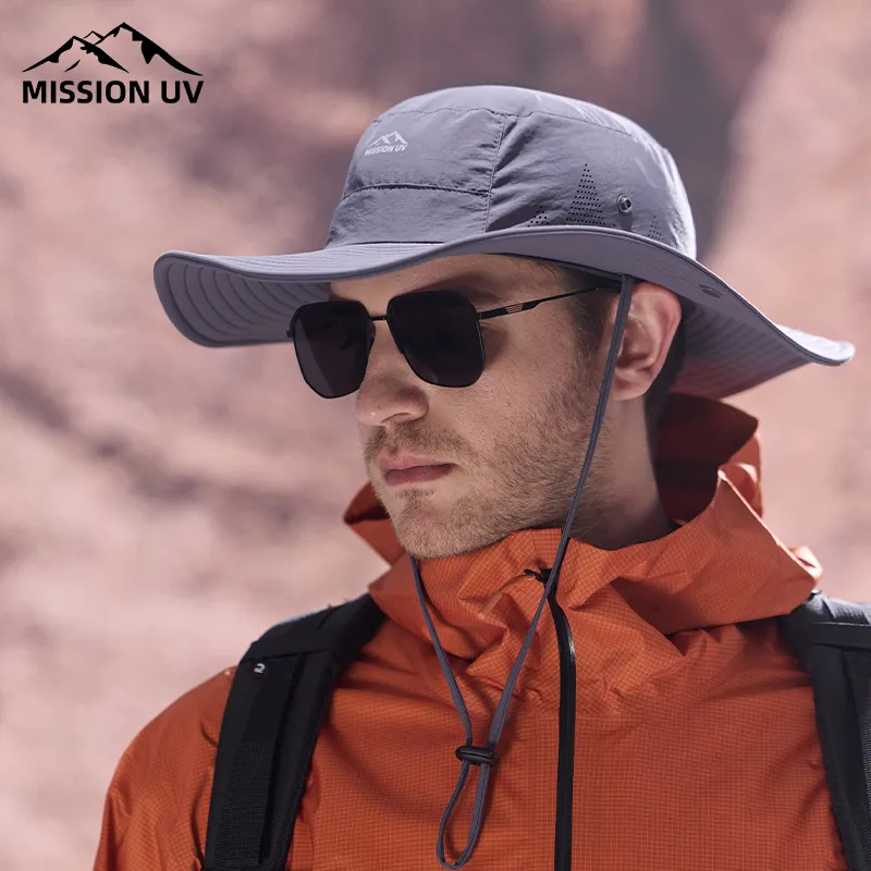 MISSION UV Polyamide Sun Protection Hats Men's-8