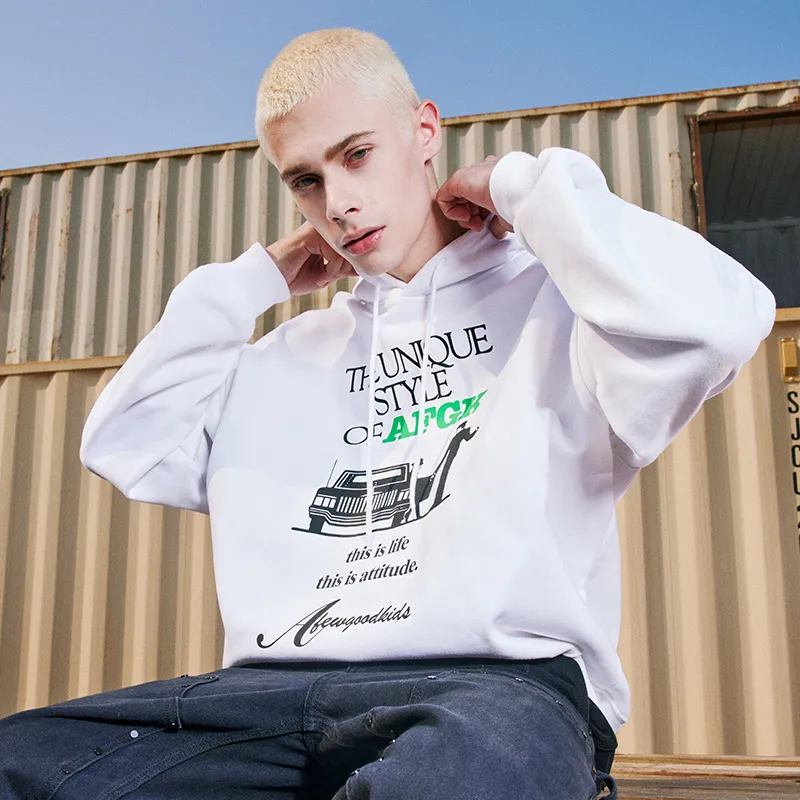 AFGK Sweatshirts Unisex White-5