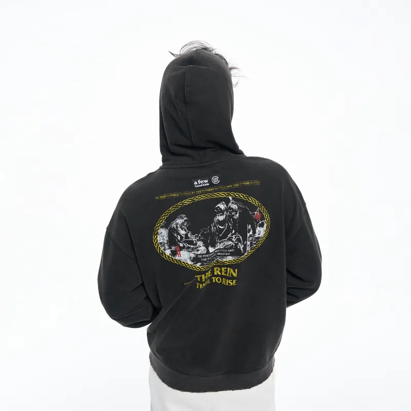 AFGK x CLOTTEE Sweatshirt Unisex Washed Black-6