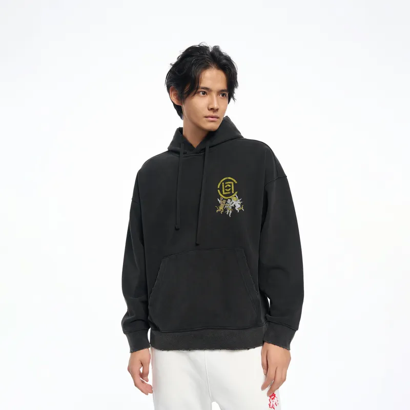 AFGK x CLOTTEE Sweatshirt Unisex Washed Black-3