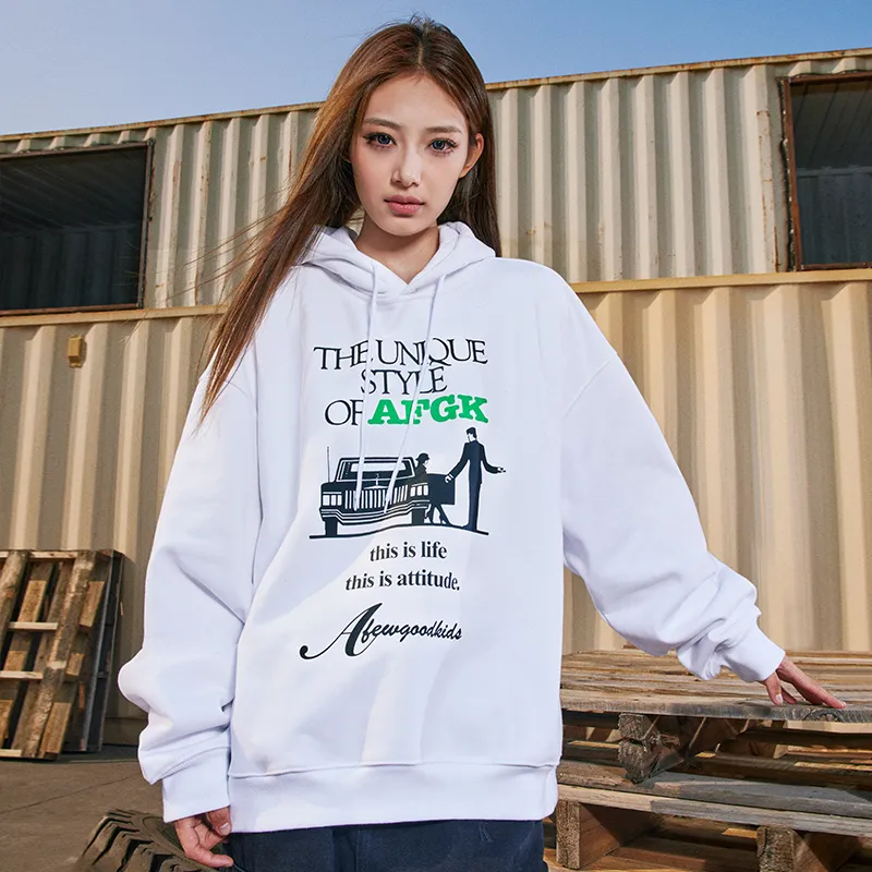 AFGK Sweatshirts Unisex White-6