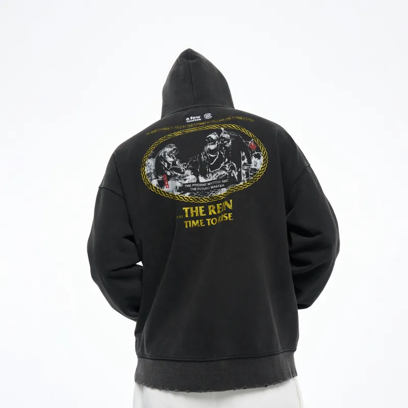 AFGK x CLOTTEE Sweatshirt Unisex Washed Black-4
