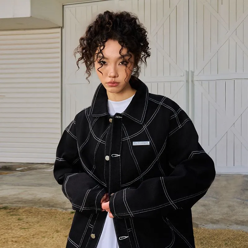 AFGK Denim Jackets Unisex Black-4