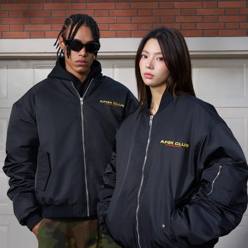 AFGK FW24 Jackets Coats Unisex Black-3