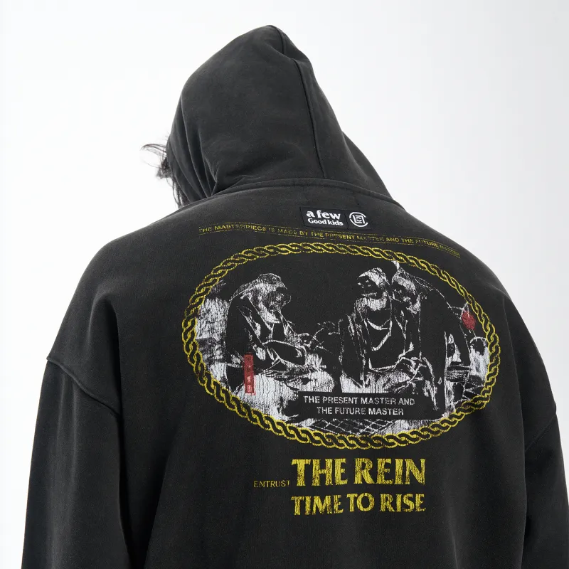 AFGK x CLOTTEE Sweatshirt Unisex Washed Black-2