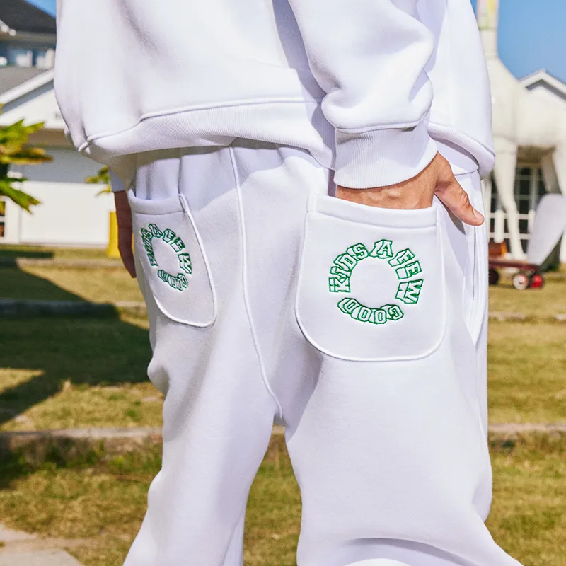 AFGK Sweatpants Unisex Black/White-7