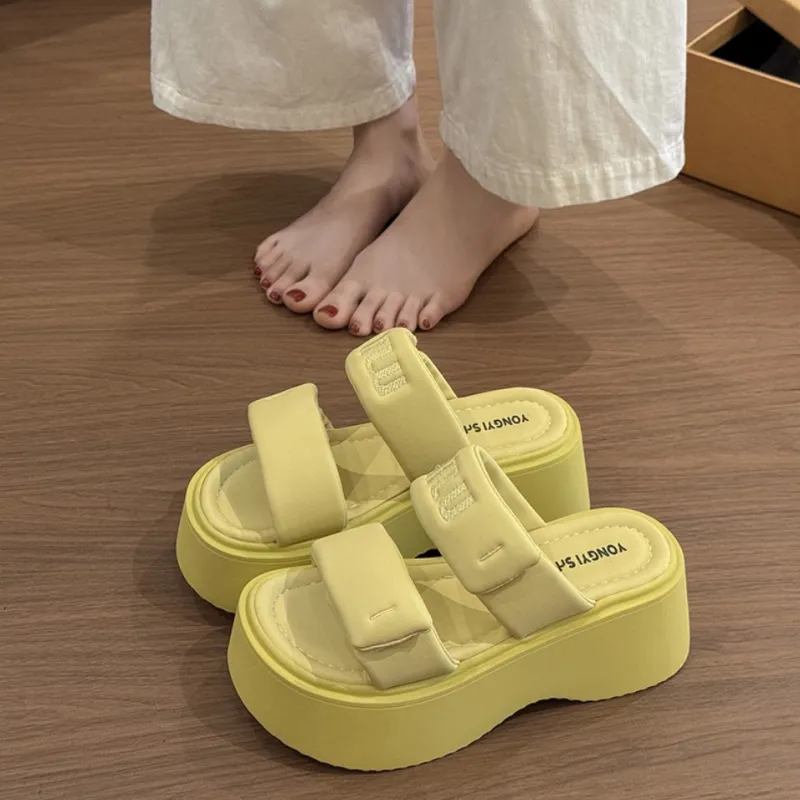 Be Good Rubber Sole Stitching Slip Resistant Abrasion Resistant Cushioning Slide Slippers Women's-21