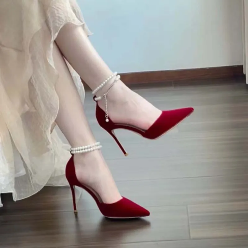 Be Good Slim Heel High Heels 9cm Women's-18