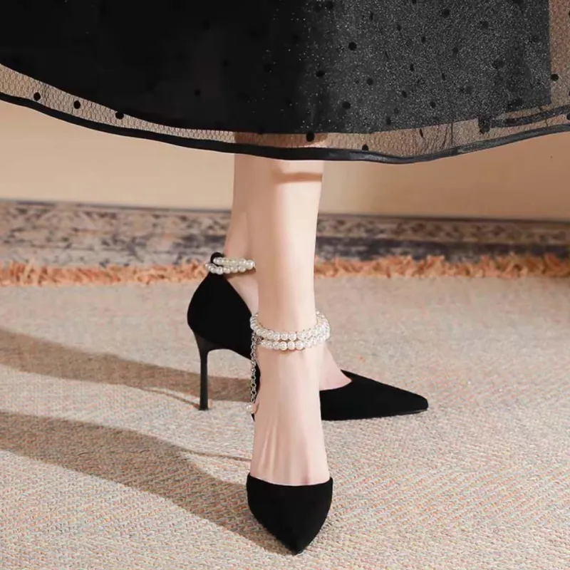 Be Good Slim Heel High Heels 9cm Women's-5