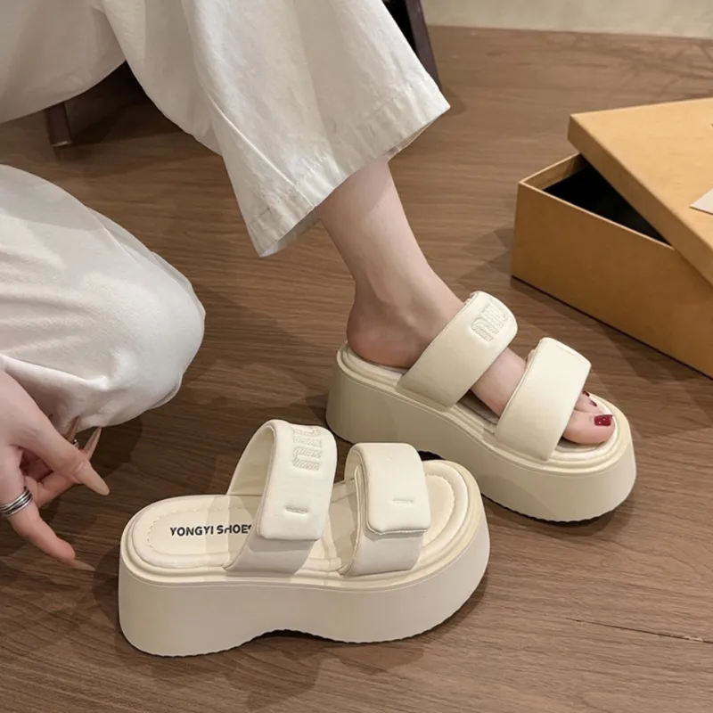 Be Good Rubber Sole Stitching Slip Resistant Abrasion Resistant Cushioning Slide Slippers Women's-18