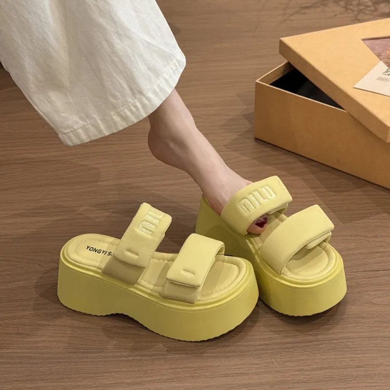 Be Good Rubber Sole Stitching Slip Resistant Abrasion Resistant Cushioning Slide Slippers Women's-22