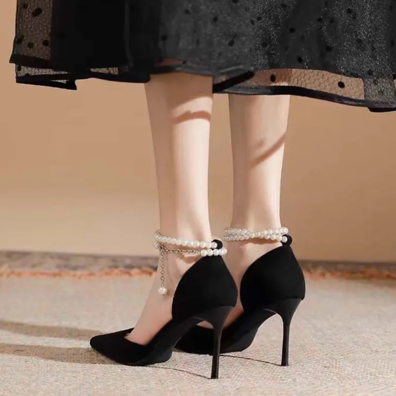 Be Good Slim Heel High Heels 9cm Women's-4