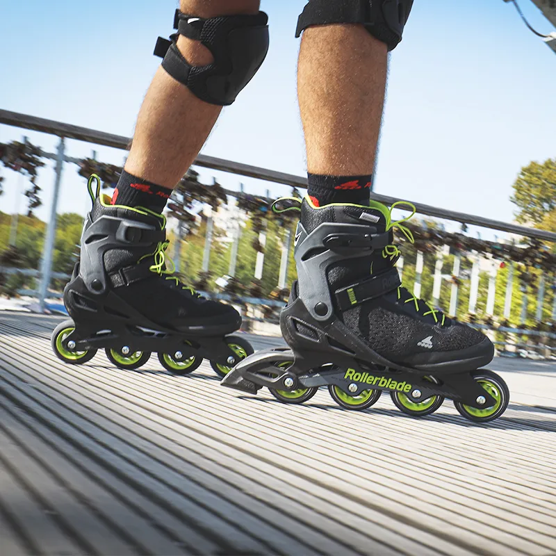 ROLLERBLADE Adults Inline Skate Men's Black Green-5