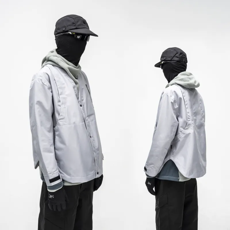 Whyworks Jackets Unisex Light Gray-5