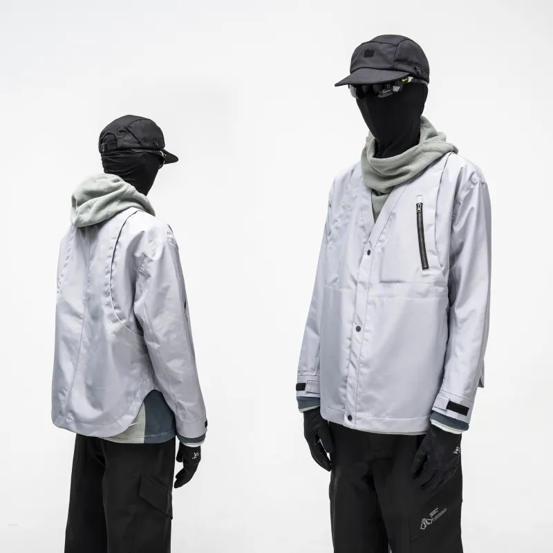 Whyworks Jackets Unisex Light Gray-4
