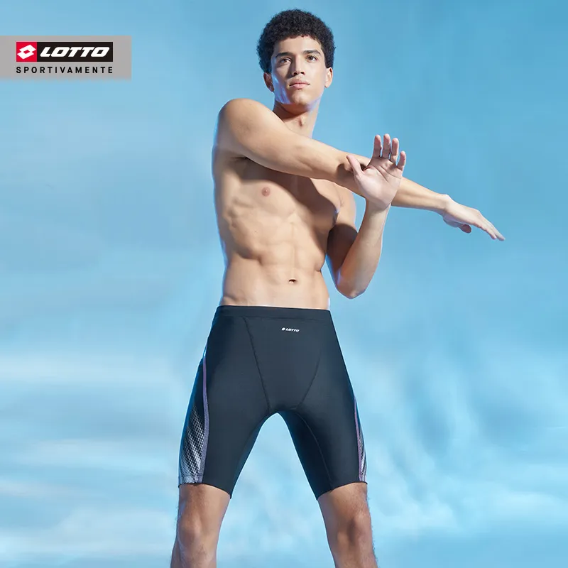 LOTTO Swimming Shorts Men's Black Purple-4