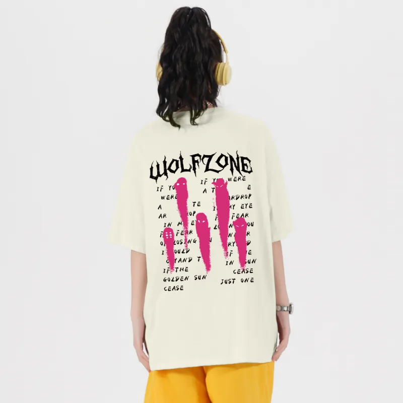 WOLF ZONE T-Shirt Unisex Apricot-8