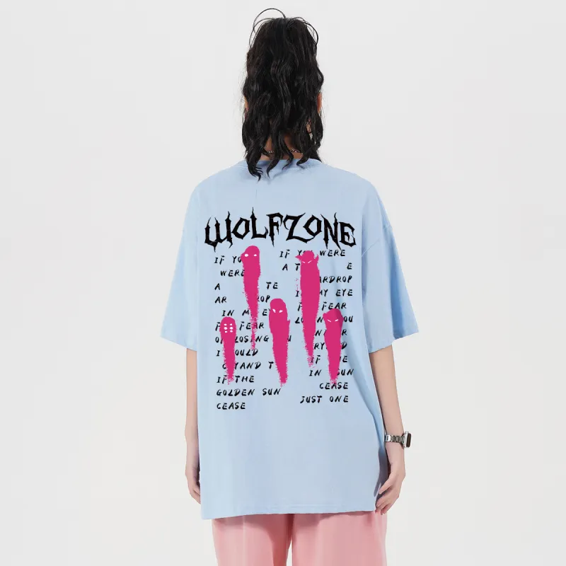 WOLF ZONE T-Shirt Unisex Apricot-14