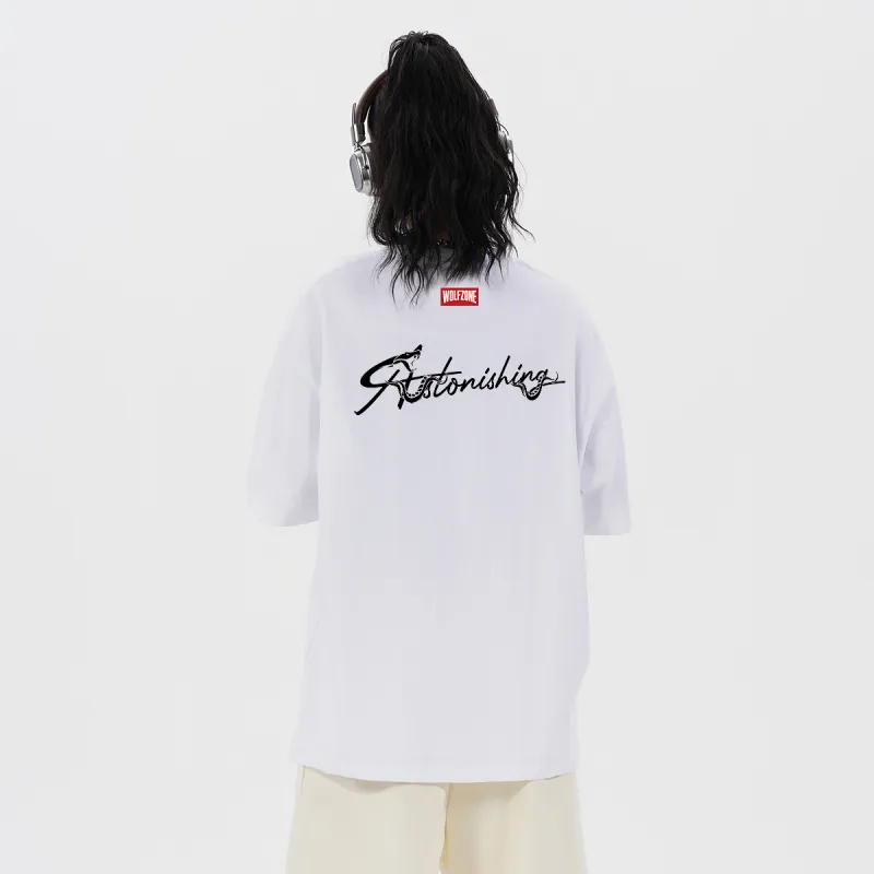 WOLF ZONE T Shirts Unisex White-2