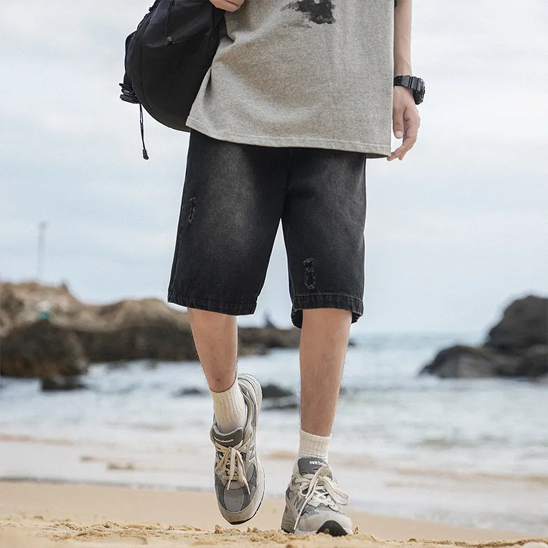 COMBO Denim Shorts Unisex-4