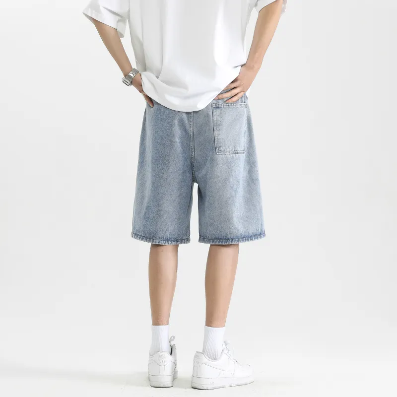 Trendy Denim Shorts American Vintage Luxury Streetwear Minimalist Style Unisex-15