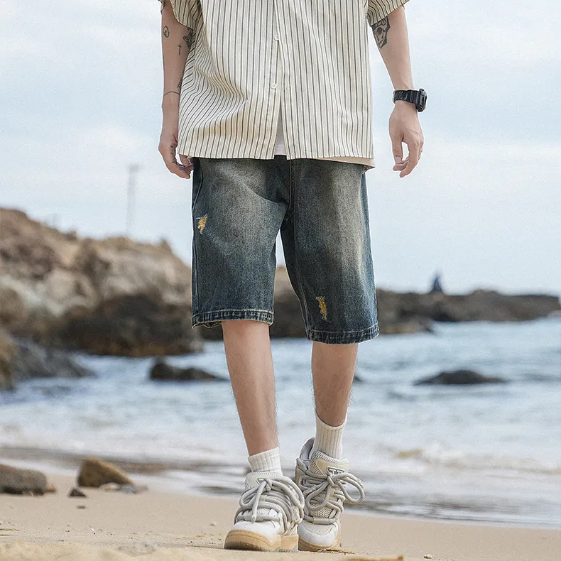 COMBO Denim Shorts Unisex-13