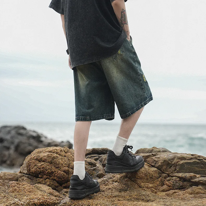 COMBO Denim Shorts Unisex-17