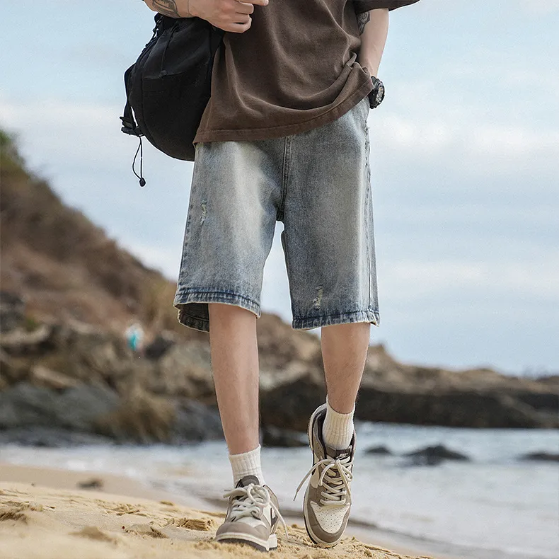 COMBO Denim Shorts Unisex-22