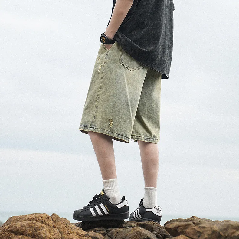 COMBO Denim Shorts Unisex-8