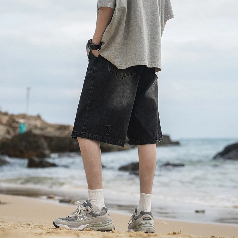 COMBO Denim Shorts Unisex-3
