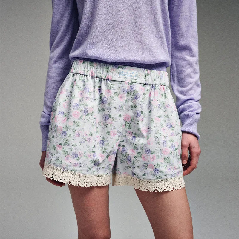 MARDI MERCREDI Casual Shorts Korean Style Women's-7