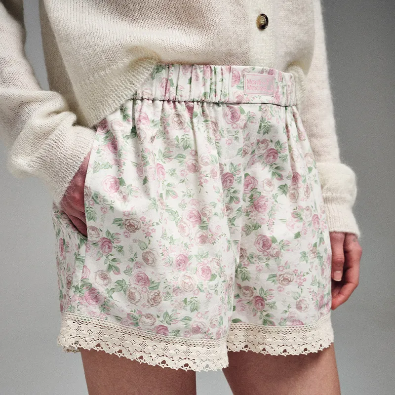 MARDI MERCREDI Casual Shorts Korean Style Women's-11