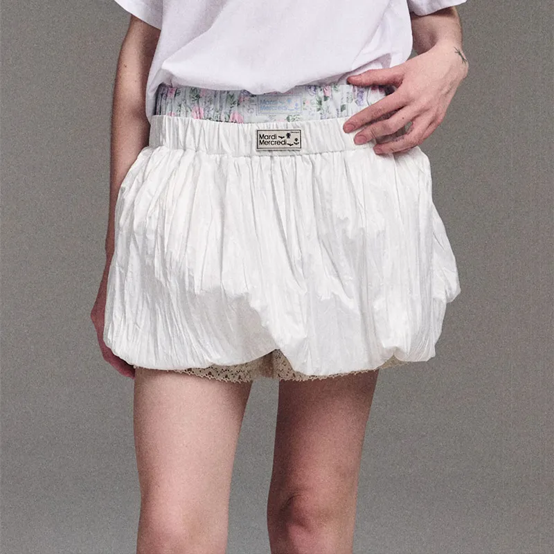 MARDI MERCREDI SS24 Casual Short Skirts Women's Diamond Black-5