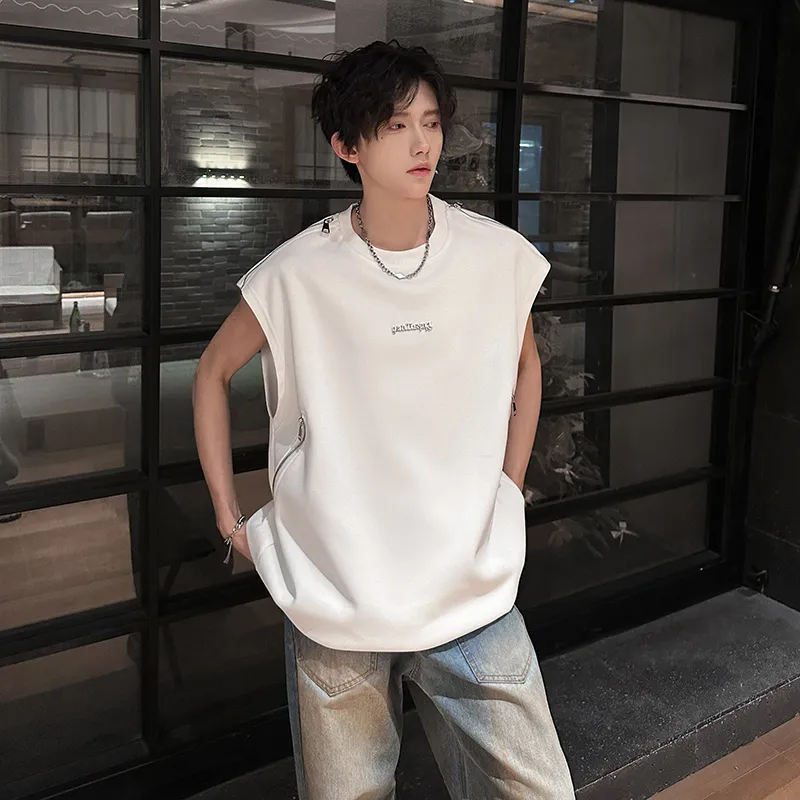 TESTUNG Fashion Versatile Sleeveless Sports Shirt Unisex-21