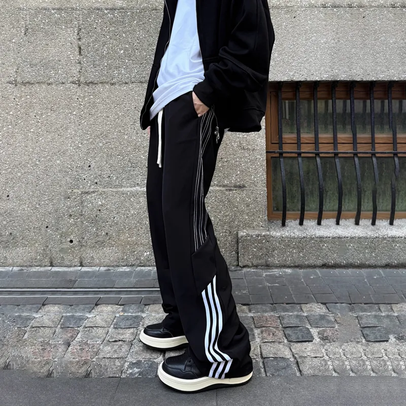 PAINT STAIN Casual Pants Unisex Classic Black-9