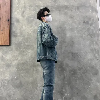 KOKO BASE Denim Jacket Unisex Blue