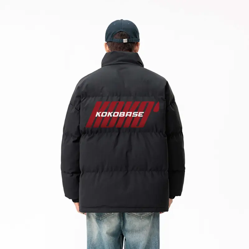 KOKO BASE Puffer Jacket Unisex Black-2