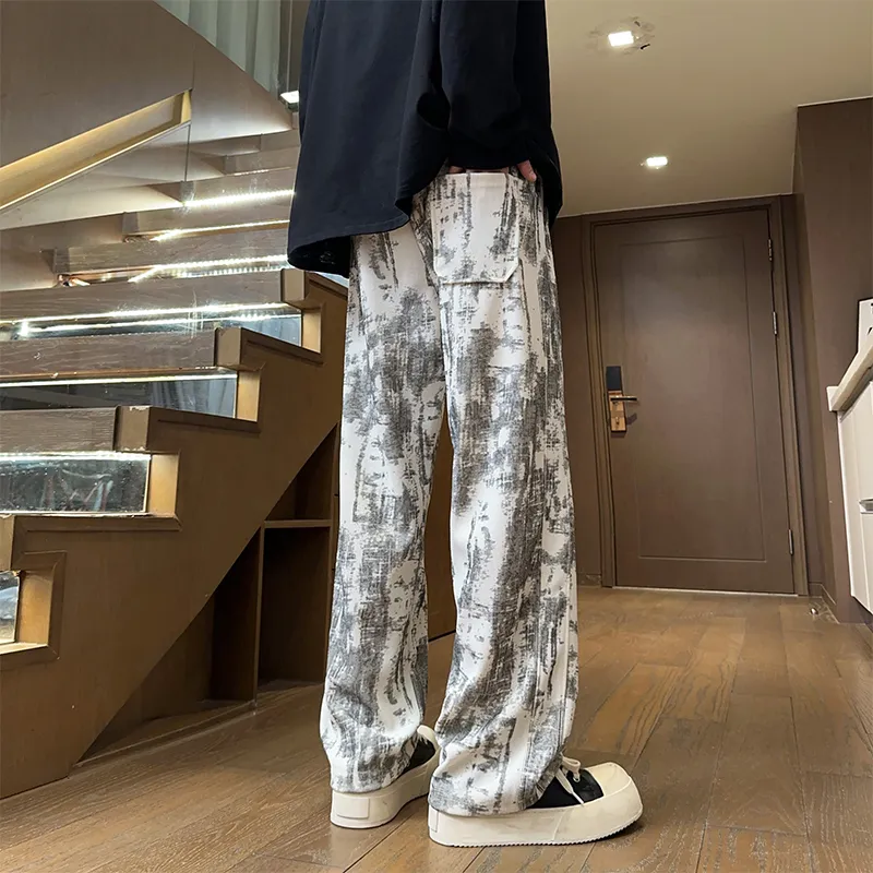 KOKO BASE Casual Pants Unisex Heather White-2