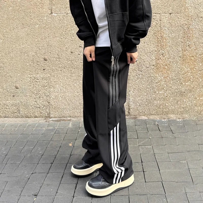 PAINT STAIN Casual Pants Unisex Classic Black-6