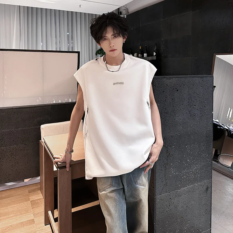 TESTUNG Fashion Versatile Sleeveless Sports Shirt Unisex-19