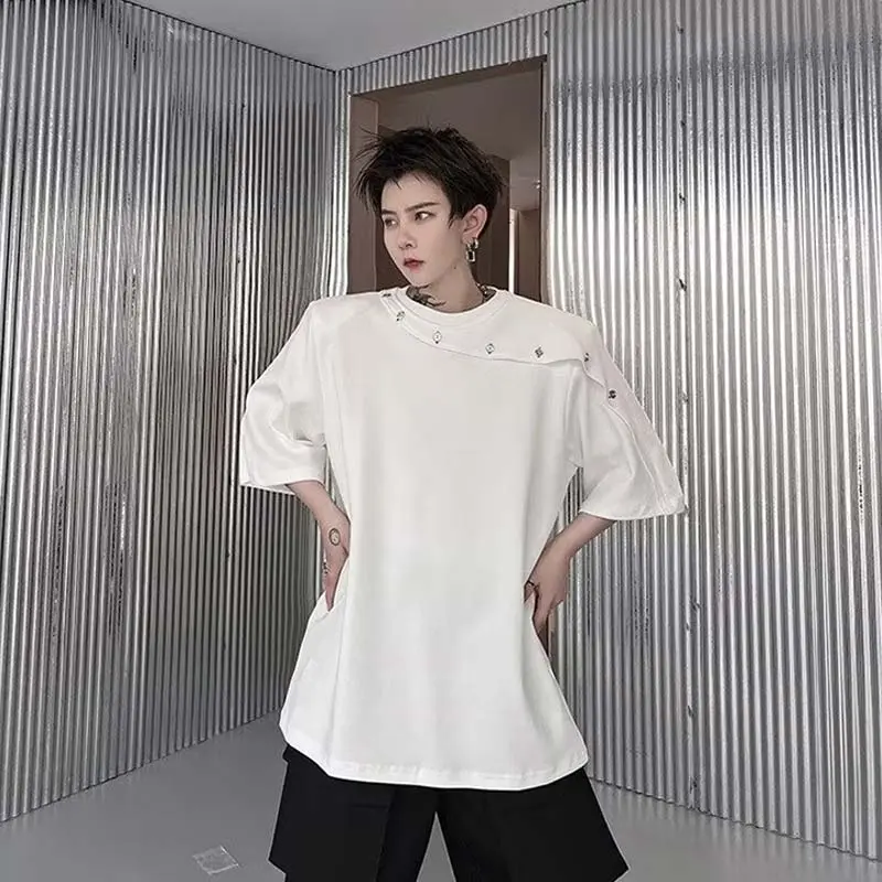 TESTUNG Trendy Versatile T Shirt Unisex-3