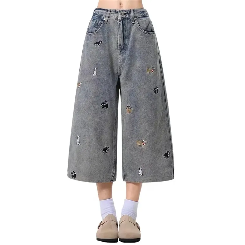 KOKO BASE Denim Shorts Unisex Blue-3