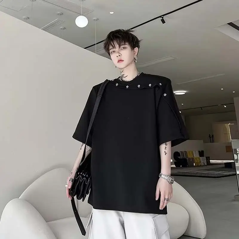 TESTUNG Trendy Versatile T Shirt Unisex-12