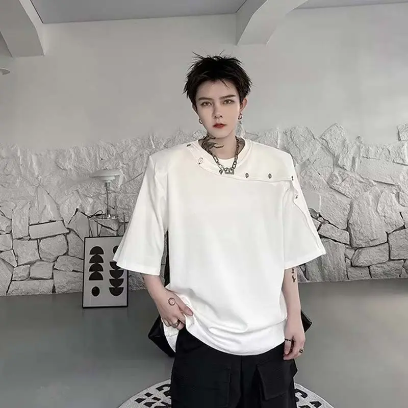 TESTUNG Trendy Versatile T Shirt Unisex-1