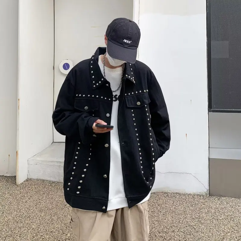 KOKO BASE Denim Jacket Unisex Black-2