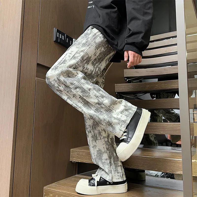 KOKO BASE Casual Pants Unisex Heather White-1