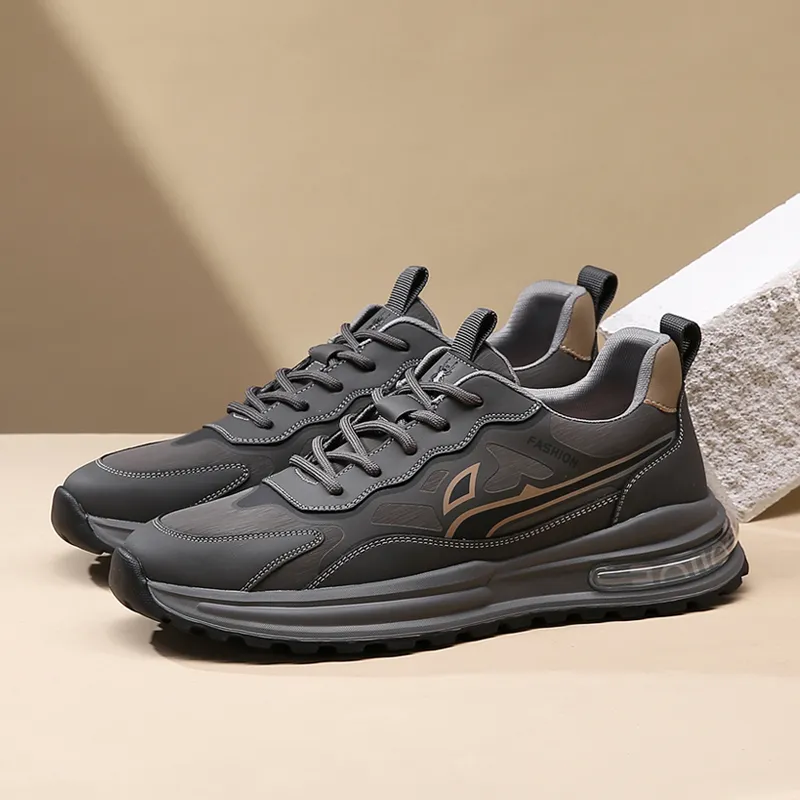 Spider King Low Top Casual Shoes Men's Gray-4