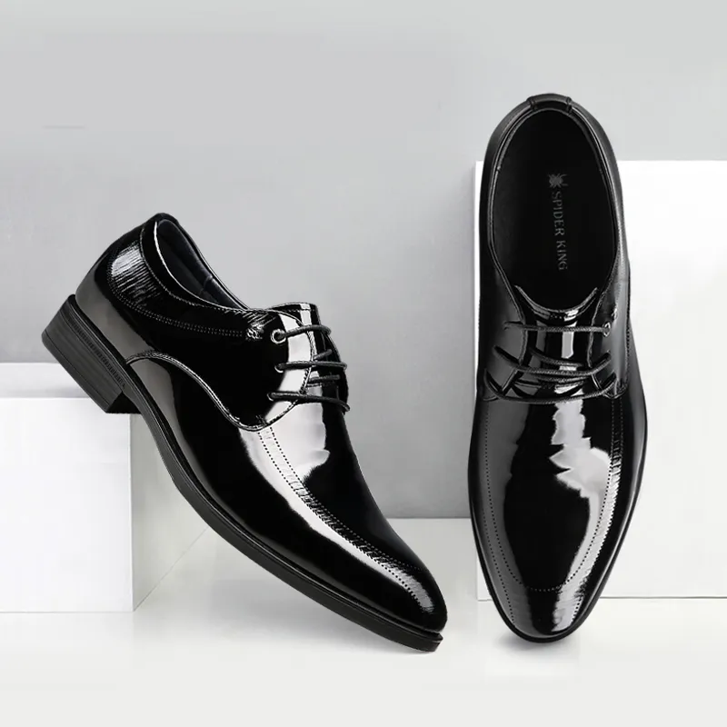 Spider King Dress Shoes Men's Black-3